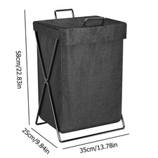 Laundry Basket Dirty Washing Wash For Clothes Bin Foldable Storage Bag With Lid