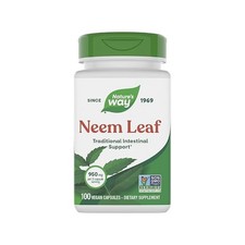 Nature's Way Neem Leaf Capsules 100 Count 950mg Serving Size Immune  Detox