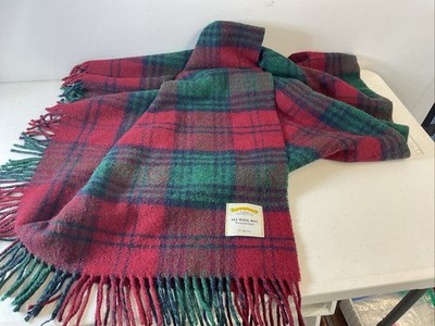 VTg James Pringle Weavers Blanket 50x60 Scotland Tartan Plaid All Wool Rug