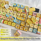 SpongeBob MOA 135-Key PBT Keycap Set for MX Mechanical Keyboard Cute Theme