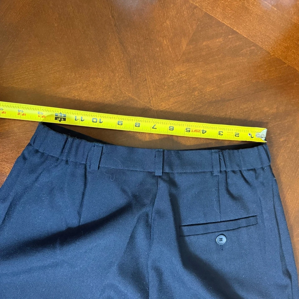 Travelsmith Women's Navy Blue Wool Blend Dress Pants Size 8 Pleated Leg - Image 4 of 4