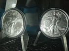 2021 & 2025 American Silver Eagle Dollars in Capsules BU ASE 🇺🇸 999 STERLING