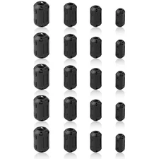 20 Pack Ferrite Chokes Bead Ring Core RFI EMI Noise Suppressor Filter Cable Clip