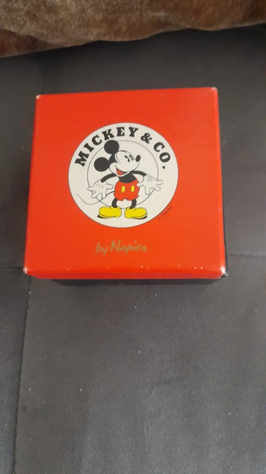 Винтажная серебряная брошь на булавке Napier Mickey & CO DIsney Mickey Mouse б/у в отличном состоянии - Изображение 2 из 4