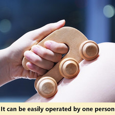 4Pcs Wood Therapy Massage Tools Lymphatic Drainage Massager Wooden Massager B...