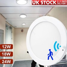 LED Ceiling Lights PIR Sensor Motion Downlights Outdoor Security Flood Light UK