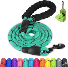 Dog Leash for Large Dogs, Heavy Duty Nylon Leashes with Comfortable Padded Handl
