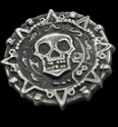 1 ozt .999 FS Aztec Pirate Silver Doubloon Silver Round COA Treasure Chest New