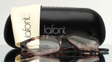 LAFONT Oceane 743 Pink Tortoise Womens Semi Cat Eye Eyeglasses 51-15-138 B:34