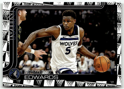 Topps NBA Flagship 2025 No. 108 Anthony Edwards Tip-Off Holo