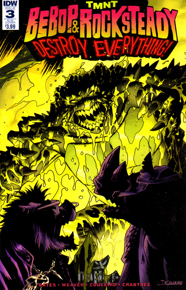 TMNT Bebop & Rocksteady Destroy Everything #3 Damian Couceiro SUBSCRIPTION Cover