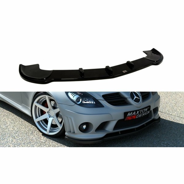 Cup Spoilerlippe Schwarz FüR Mercedes SLK R171 + AMG 204 Frontspoiler Schwert-image