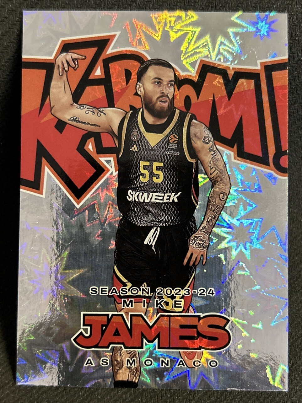 2023-24 Panini Crown Royale EuroLeague Mike James Kaboom Case Hit SSP