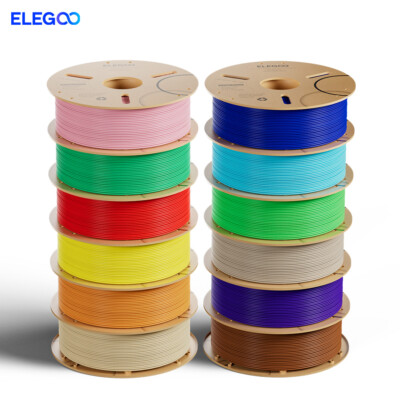 ELEGOO 1.75mm PLA RAPID Silk PETG TPU ASA Matte PRO 3D Drucker Filament DE,1KG