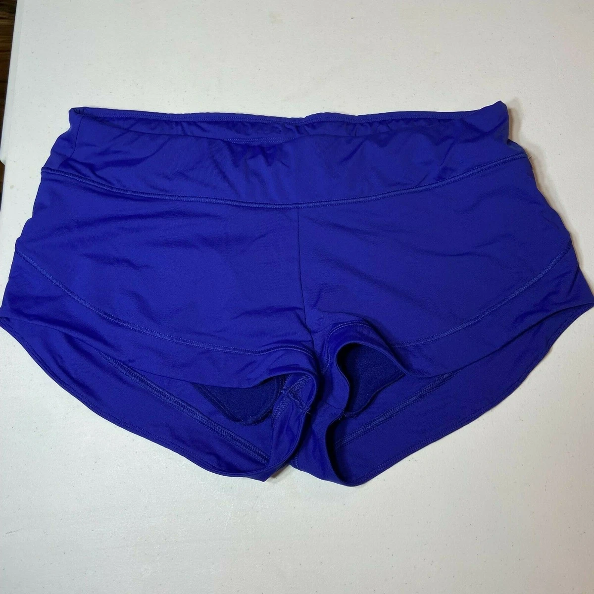 Athleta Women s Blue Athletic Workout Shorts Size M RN 54023 eBay