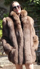 Fur Jacket Saga Fox Coat Fur Women Hazelnut Brown