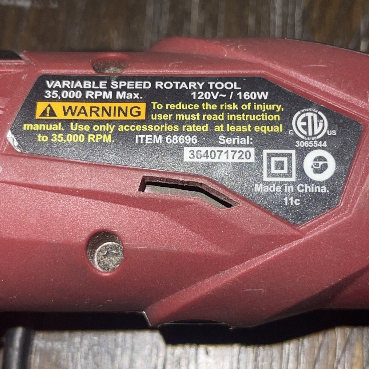 Chicago Electric Corded Rotary Tool #68696 (P24000909) | eBay