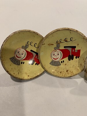 4 Rare Amerock Story Book Train Dresser Metal Draw Pulls Knobs