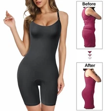 Women Full Body Shaper Slimming Shapewear Bodysuit Firm Control Girdle