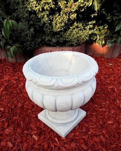 Pflanzschalen-Pflanztopf-H-32-cm-Skulpturen-Steinguss-Blumenschale-Gartendeko