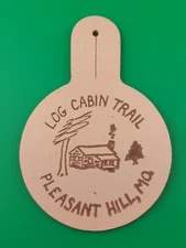 Log Cabin Trail Pleasant Hill, MO Leather Patch BSA Boy Scouts Of America