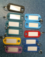 Key Tags Assorted Colors Pack of 11 .. FS