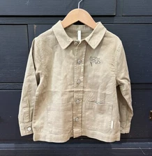 NWT Rylee + Cru Enzo Shirt/Shacket in Fern Size 4-5y