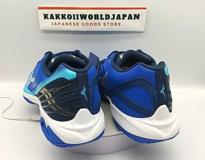 Mizuno Badminton Shoes WAVE CLAW 3 FIT Blue/White/Navy 71GA244201