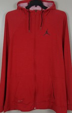 MICHAEL JORDAN CUSTOM MADE PE HOODIE SWEATSHIRT RED RARE 921361-687 (SIZE CUST1)