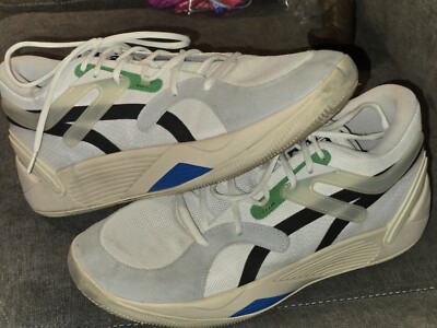 Puma TRC Blaze Court 376582-21 Mens White Canvas Athletic Basketball Shoes US 14