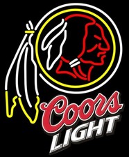 Washington Redskins Commanders 10" Vivid LED Neon Sign Light Lamp Artwork VL386
