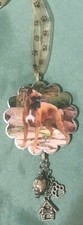 Handmade Recycled Christmas Ornament Hanger Canine Dog Breeds - BOXER