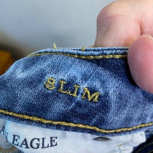 American Eagle Slim Jeans Flex Denim Light Wash Comfort Stretch 28x28 - Bild 3 von 14