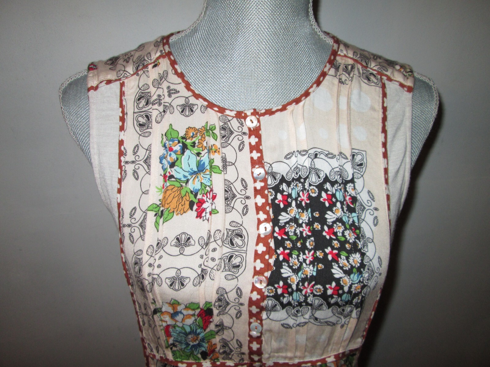 Athropologie TINY Bodhi Patchwork Boho Sleeveless… - image 2