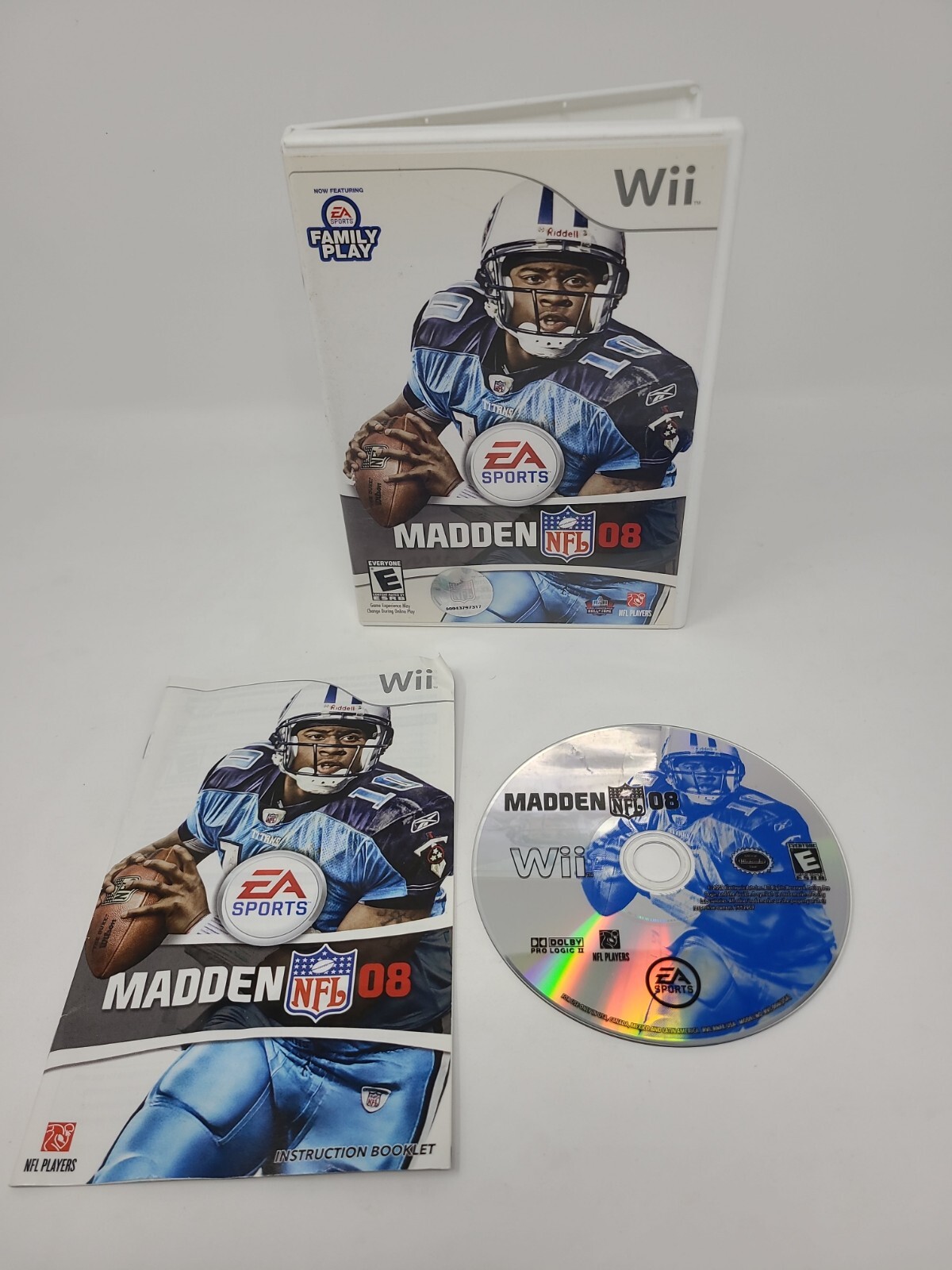 Madden 08 NFL Football Wii Game Complete With Manual Tested Rated E Working