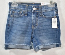 Old Navy Denim Jean Shorts Size 6 Adjustable Waist Girl's Cut-Offs