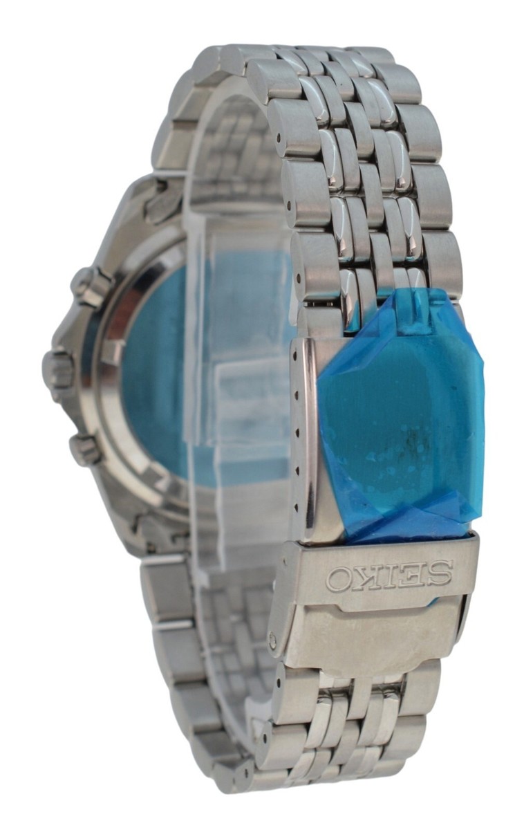 ゼノレコグッズ いお NEW Seiko Chrono Alarm 1998 Nagono Olympics Yellow Watch 7T32-7C70