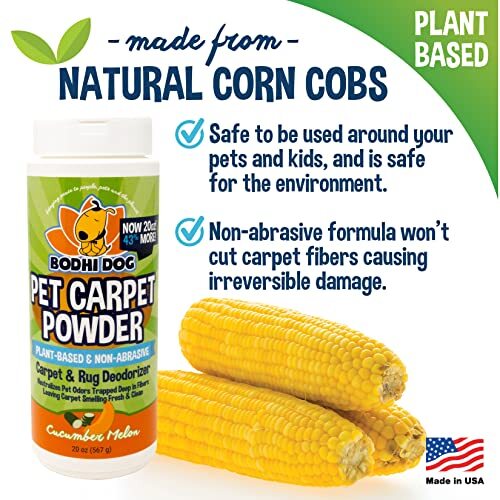 Bodhi Dog Natural Dog Odor Carpet Powder Dry Pet Smell Eliminator