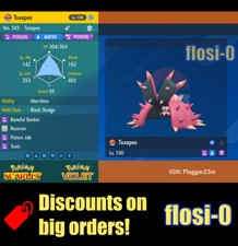 6IV Shiny Toxapex Pokemon Scarlet and Violet