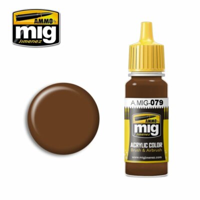 Ammo MIG 079 - Acryl Farbe (17ml) - Clay Brown 
