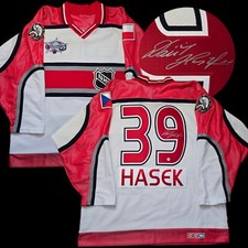 Dominik Hasek Signed 2001 NHL All-Star CCM Hockey Jersey L COA Buffalo Sabres