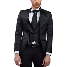 Gehrock Herren Anzug 5 teilig Gr.54 Schwarz