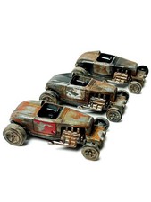 CUSTOM 3X HOT WHEELS ROD SQUAD MAX STEEL