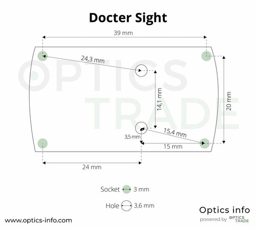 Vector Optics Pistol Slide Mount Base BERETTA 92 Sphinx Red Dot Reflex - Picture 5 of 5