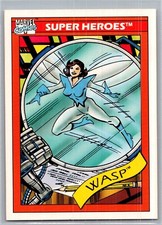 1990 IMPEL MARVEL UNIVERSE SERIES 1 SUPER HEROES WASP CARD #51