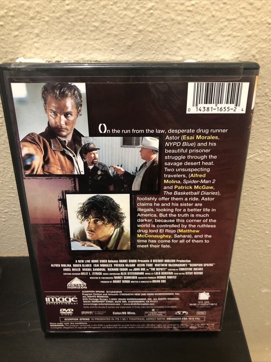 Scorpion Spring DVD, 2005 Matthew McConaughey Alfred Molina OOP