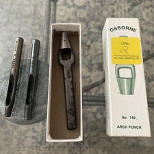 C.S. Osborne  Co No. 149 6MM ARCH PUNCH  13/64 Sz 7  7/32 Sz 8