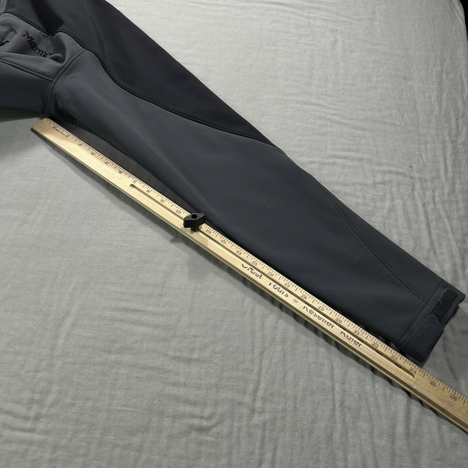 Marmot Jacket Mens Medium Gray Zip Softshell Hiki… - image 8