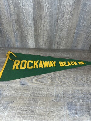 Rare Rockaway  Beach  Missouri Felt Pennant 24 