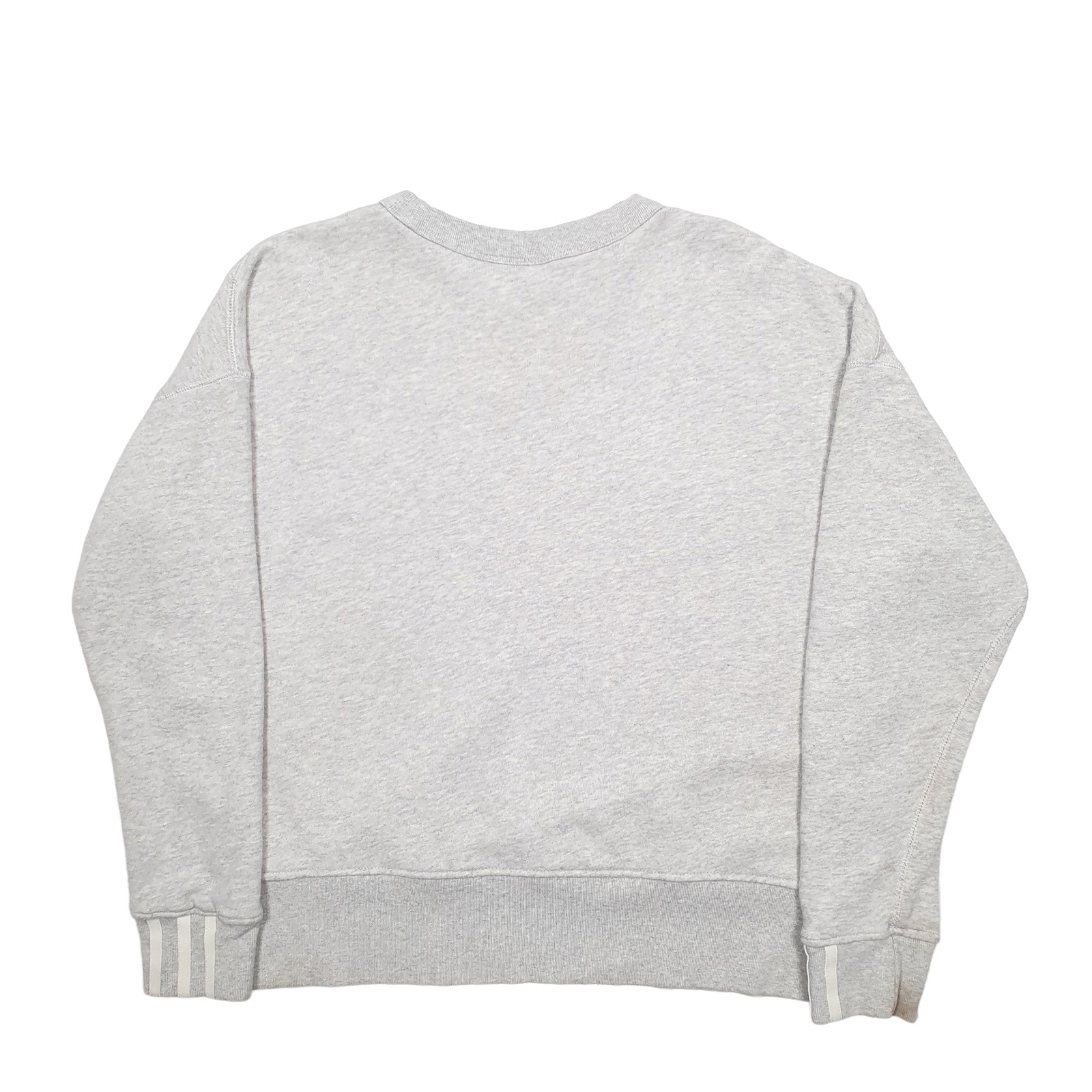 ADIDAS Crewneck Cotton Blend Jumper Sweatshirt Womens L image 4